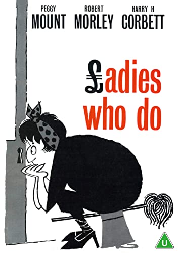 Ladies Who Do" DVD cover featuring a cartoon woman peeking around a door.