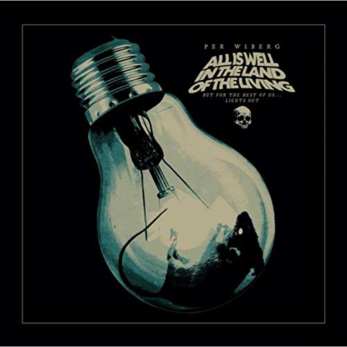 Record album cover with a lightbulb, skull, and shadowy rat illustration.
