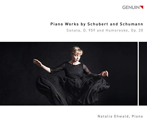 CD cover featuring a woman in a black dress against a dark background.