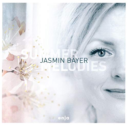 CD cover featuring Jasmin Bayer’s face and cherry blossom details.