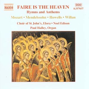 CD cover for “Faire Is The Heaven” featuring a painting of angels.