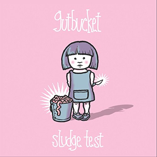 CD cover: girl with bucket of worms and lit firework.