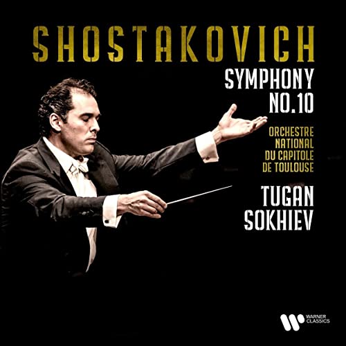 CD cover featuring a conductor and text: "Shostakovich Symphony No. 10".