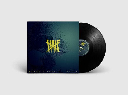 Dark blue album cover with yellow text "Nale" and "Death Skulls Satan" at the bottom.