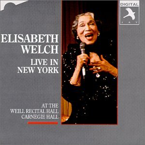 CD cover for Elisabeth Welch’s “Live In New York” performance.