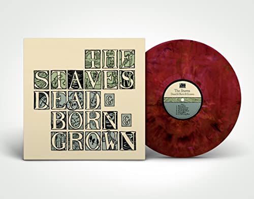 The Staves album cover and marbled red vinyl record shown.