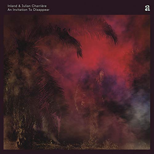 Red and purple abstract album cover with silhouetted palm fronds.