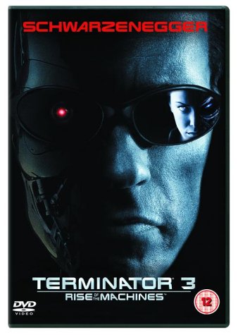 DVD cover for Terminator 3, featuring Arnold Schwarzenegger as the Terminator.