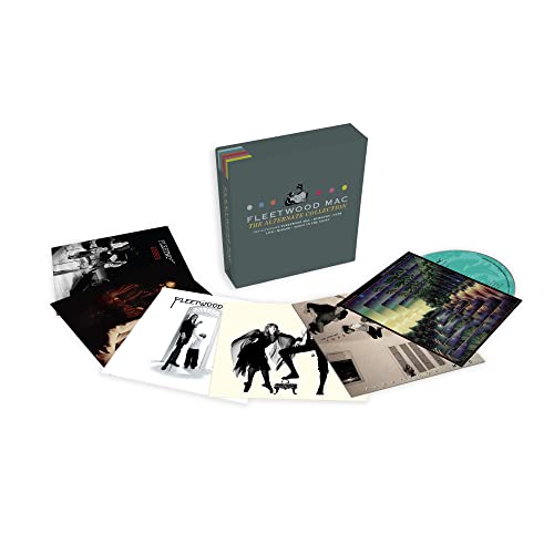 Fleetwood Mac CD box set with multiple album covers and discs displayed.