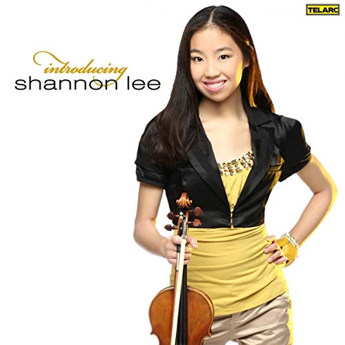 Shannon Lee, a young woman with a violin, on a CD cover.
