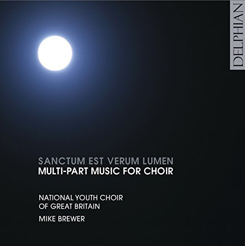 "CD cover with full moon image, black background, white text, and 'Delphian' logo."