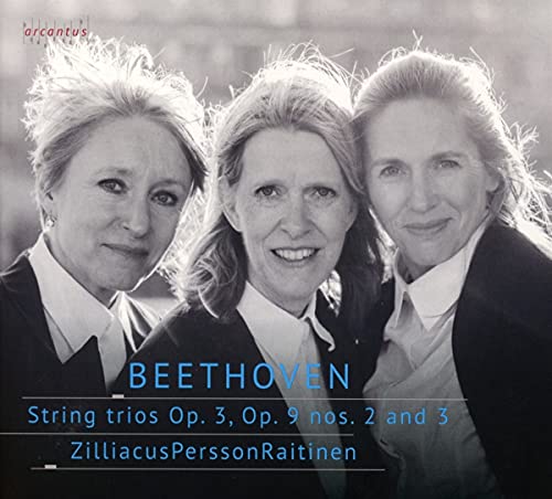 CD cover featuring three women and text: "Beethoven String Trios.