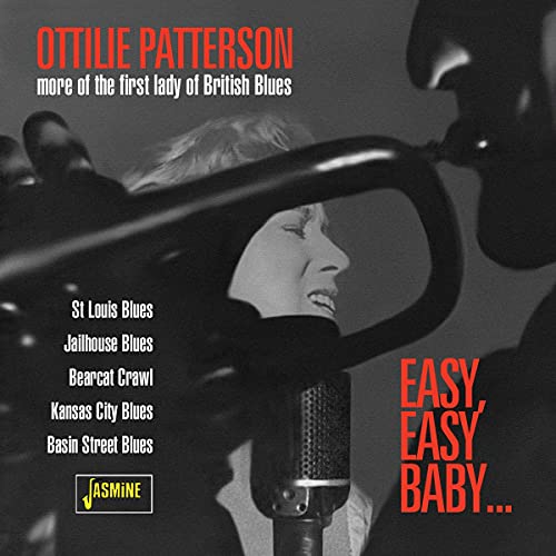 Ottilie Patterson CD cover: singer at a vintage microphone.