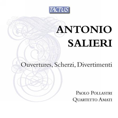 CD cover for Salieri’s “Ouvertures, Scherzi” by Quartetto Amatipollastri.