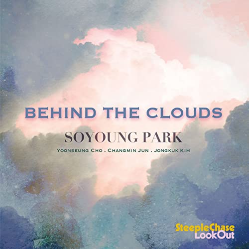 CD cover with watercolor clouds and album title "Behind The Clouds".