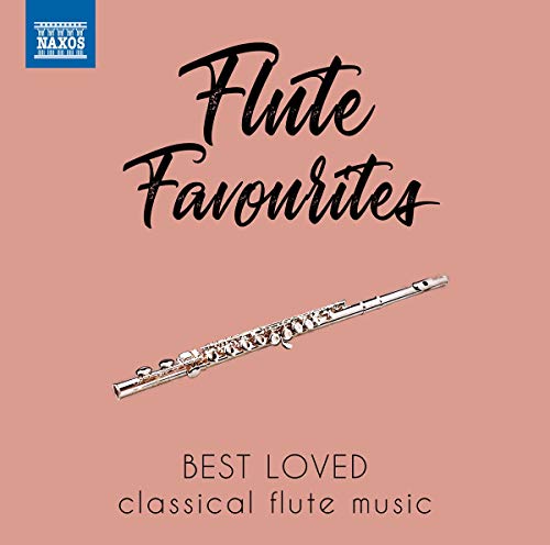 CD cover for "Flute Favourites" featuring a silver flute on a pink background.