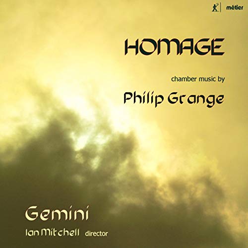 CD cover with cloudy sky and text "Homage" and "Philip Grange".
