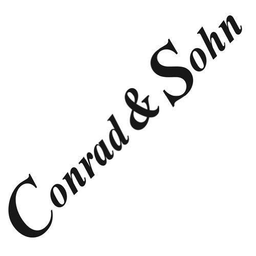 "Image shows a white background with 'Conrad & Sohn' in black diagonal text."