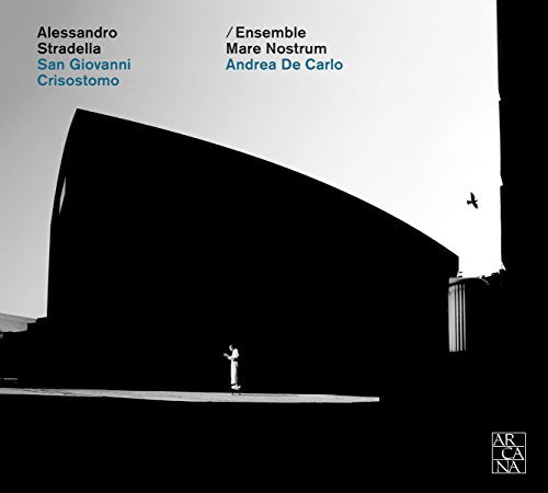"CD cover featuring a black building silhouette, a singer, and birds against a grey sky."