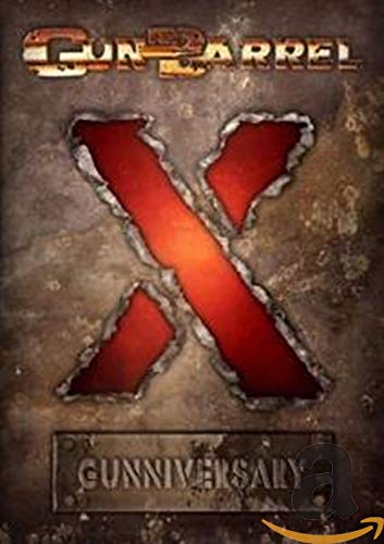 Gunbarrel X DVD cover with a large red "X" and distressed metal texture.