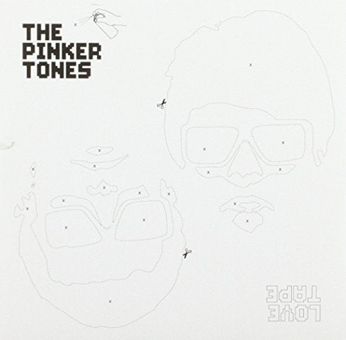 The image shows a simple line drawing of a man's face on a white background.