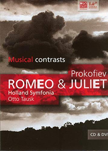 CD and DVD case for Prokofiev’s “Romeo & Juliet” with stormy sky image.