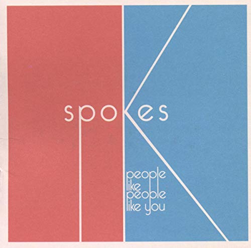 CD cover for Spokes’ “People Like People Like You” with red and blue blocks.