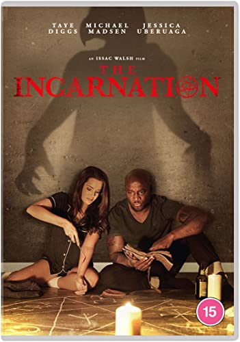 DVD cover for "The Incarnation" featuring a man and woman in a dimly lit room.