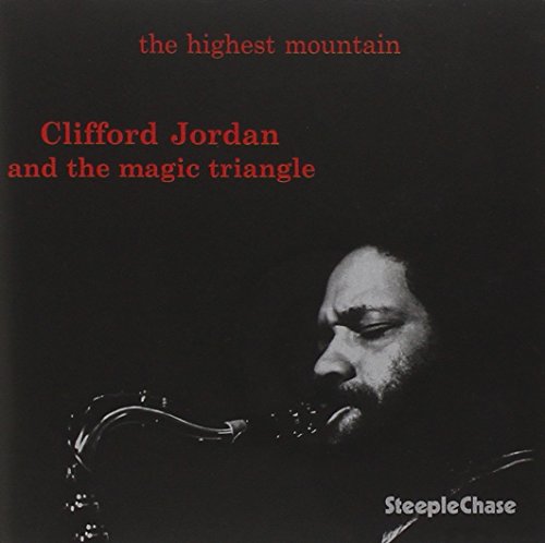 CD cover: Clifford Jordan portrait with saxophone, dark background, red text.