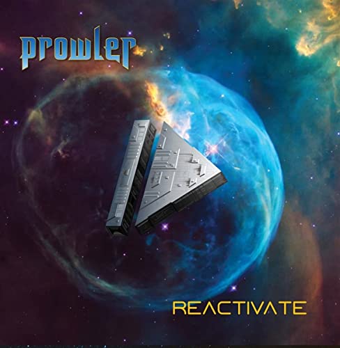 CD cover for "Prowler - Reactivate" featuring a spaceship in space.
