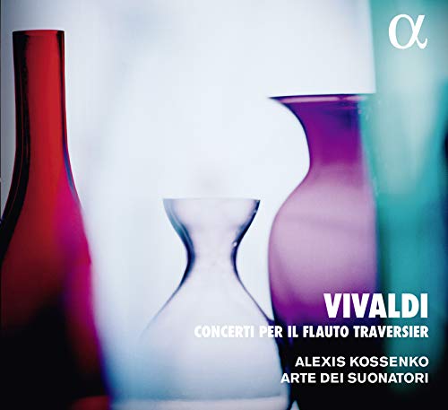 CD cover with blurred glass vases in red, purple, and teal hues.