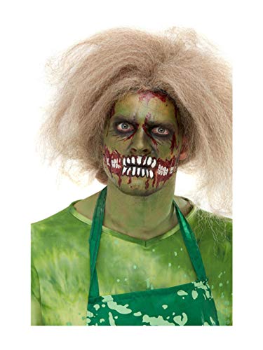 Smiffys 50837 Make-Up FX, Zombie Face Transfer, Unisex Adult, Green