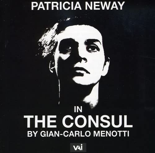 Black and white portrait of a woman, album cover for “The Consul.”
