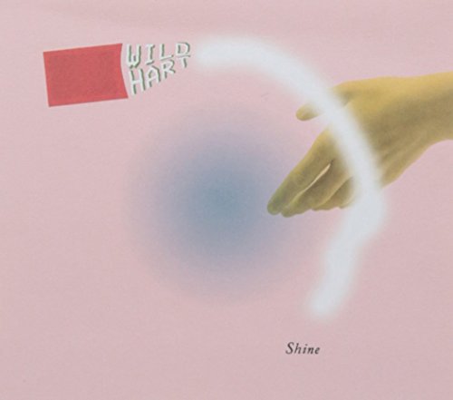 "Album cover with a hand and glowing white arc on a pink background."