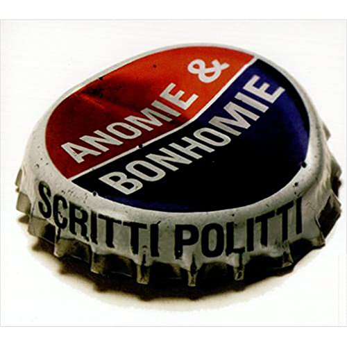 CD cover resembling a bottle cap with "Scritti Politti" text.
