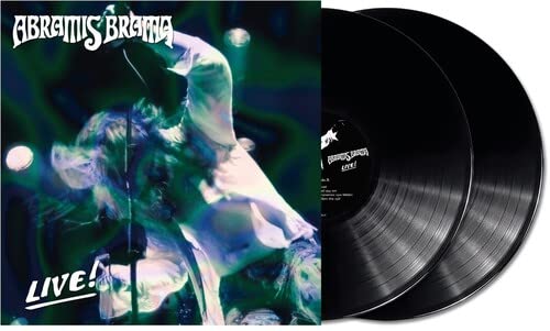 Vinyl record of “Brama,abramis - Live!” featuring a performer on stage.