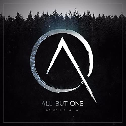 CD cover: dark forest background with a white circle and triangle design.
