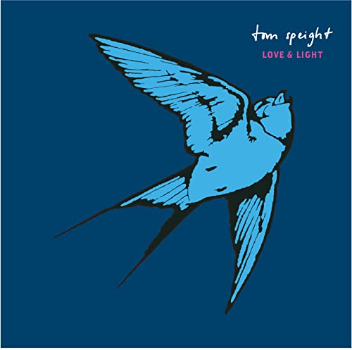 CD cover with a blue bird in flight against a dark blue background.