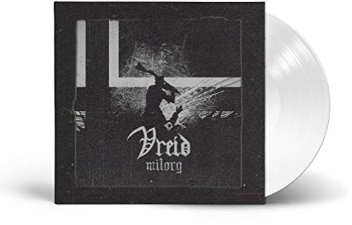 Vreid “Milorg” vinyl record: black cover with white vinyl disc.