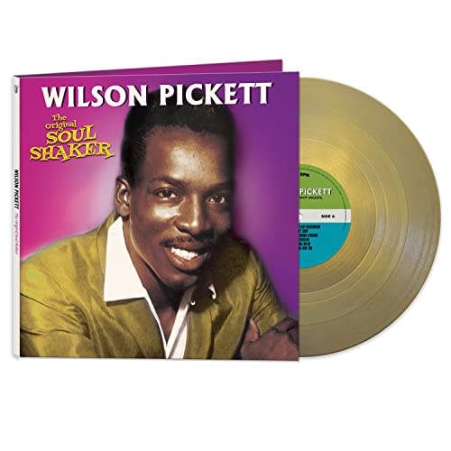Wilson Pickett album cover and gold vinyl record shown together.