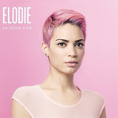 Elodie album cover: portrait of a woman with pink hair.