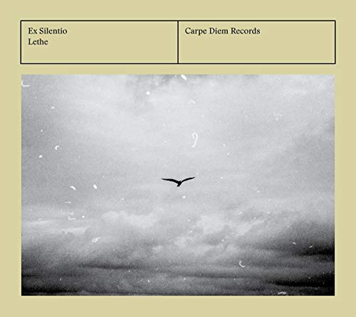 A CD cover featuring a black-and-white image of a bird flying in cloudy sky.