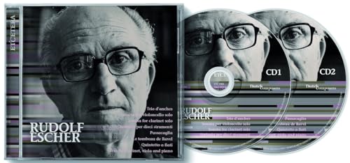 CD case and two discs featuring a portrait of Rudolf Escher.