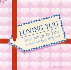 CD cover with a gift tag design and repeating heart pattern.