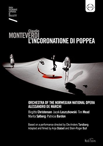 DVD cover for Monteverdi’s *L’incoronazione di Poppea* opera, Norwegian National Opera.