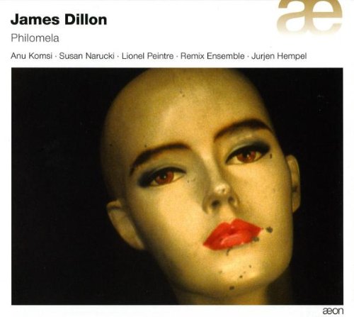 CD album cover featuring a pale bald woman's face with red lips.