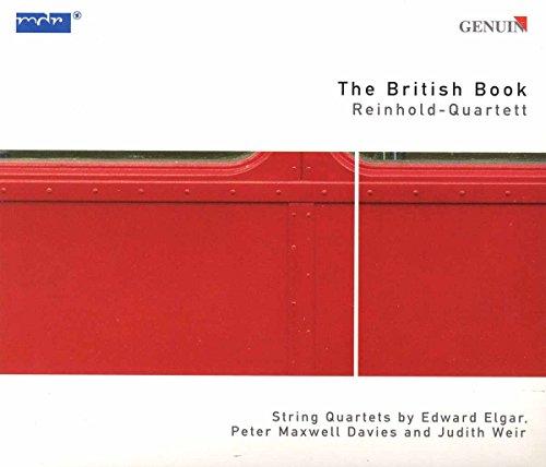 CD cover for "The British Book" by Reinhold Quartett, red panels.