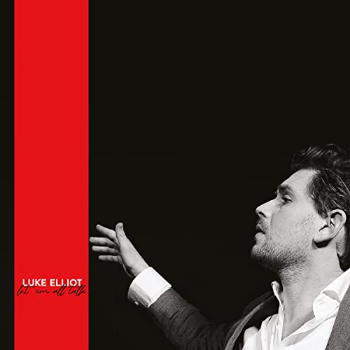 Album cover for Luke Elliot’s “Let ‘em All Talk” featuring a portrait.