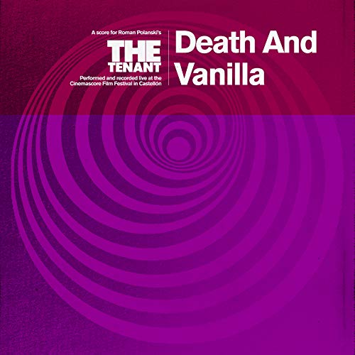 Vinyl record cover for āDeath And Vanilla - The Tenantā with spiral design.