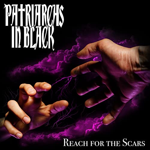 CD cover: hands reaching amidst purple storm clouds, band name and title.